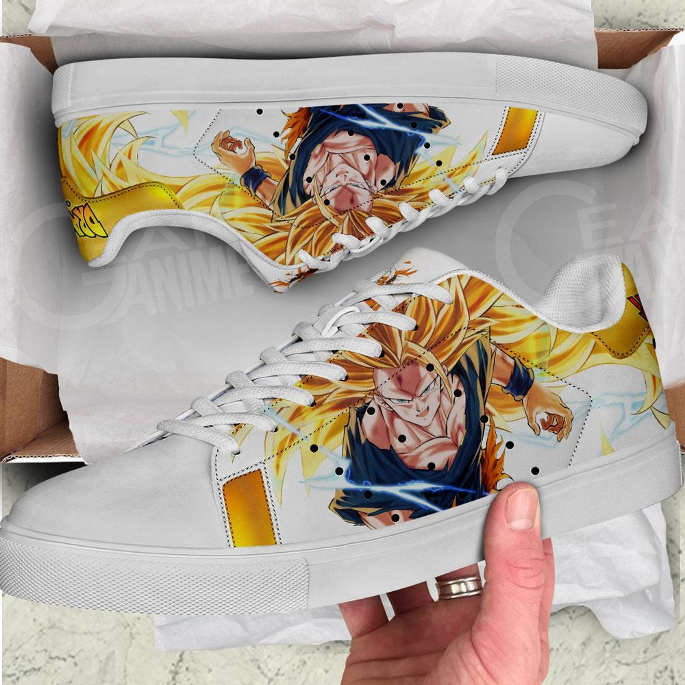Goku SSJ 3 Skate Shoes Dragon Ball Custom Anime Shoes