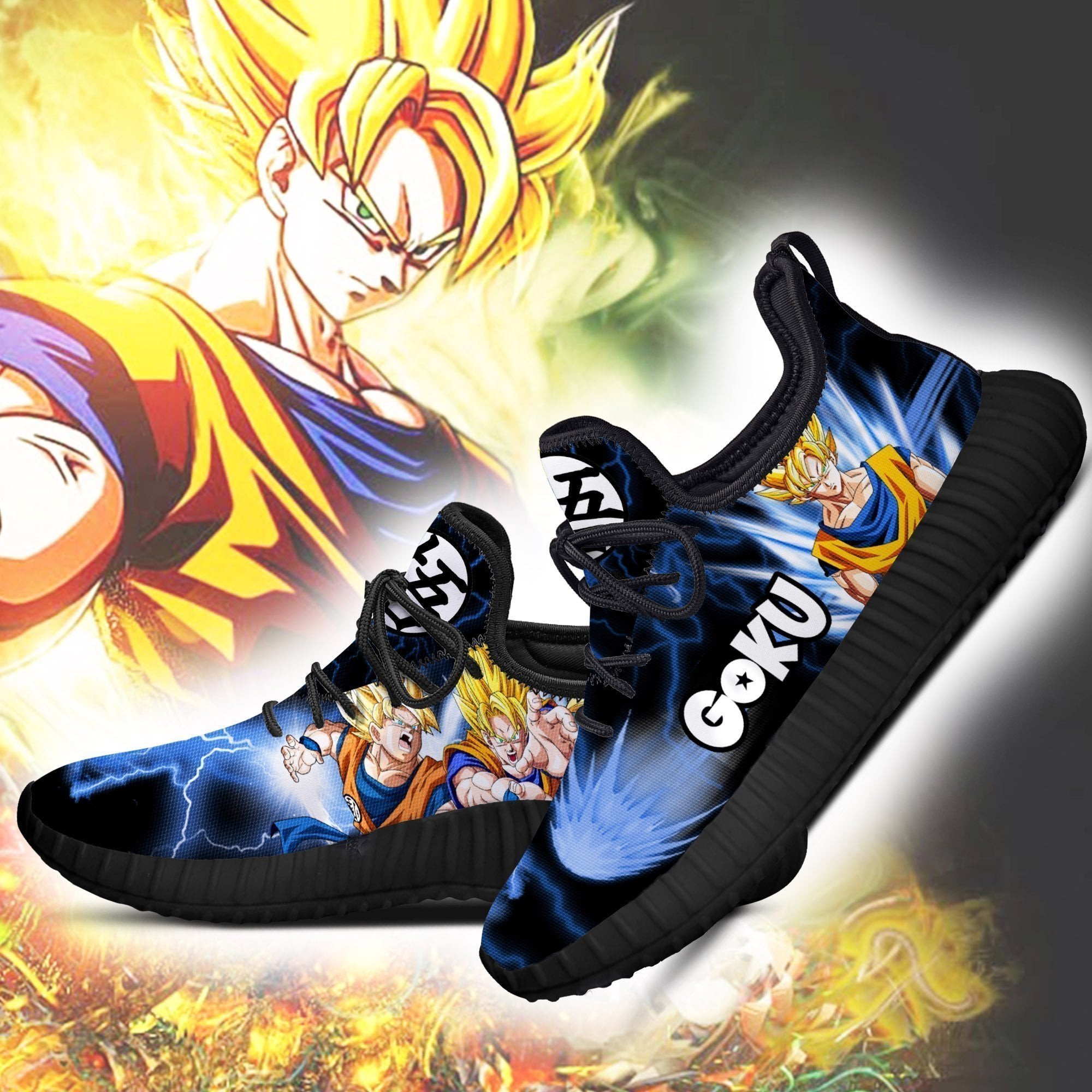 Goku SSJ Reze Shoes Custom Dragon Ball Anime Shoes