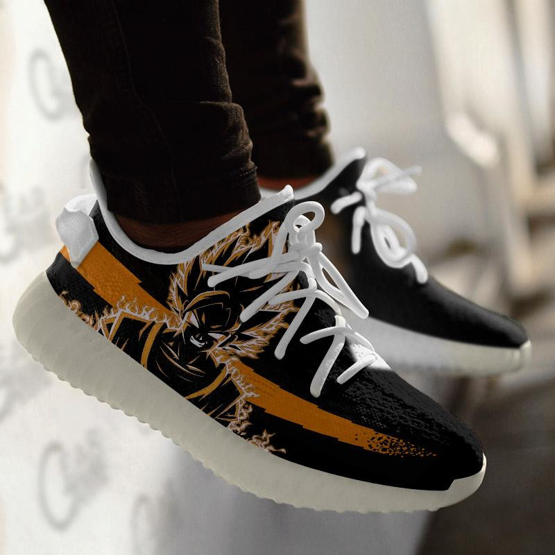 Goku SSJ Shoes Sihouette Dragon Ball Custom Anime Sneakers