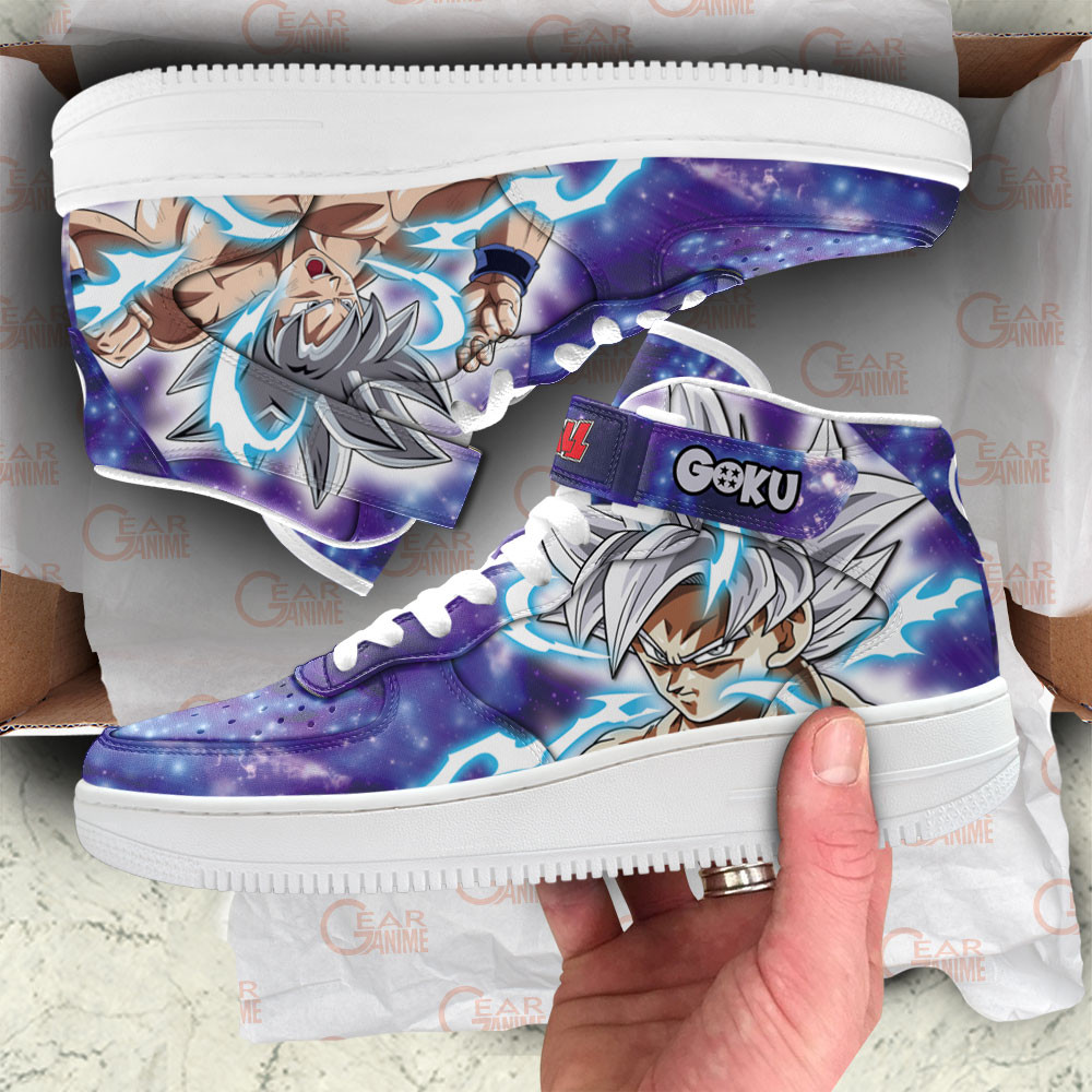 Goku Ultra Instinct Custom Anime Air Mid Shoes For Dragon Ball Fans