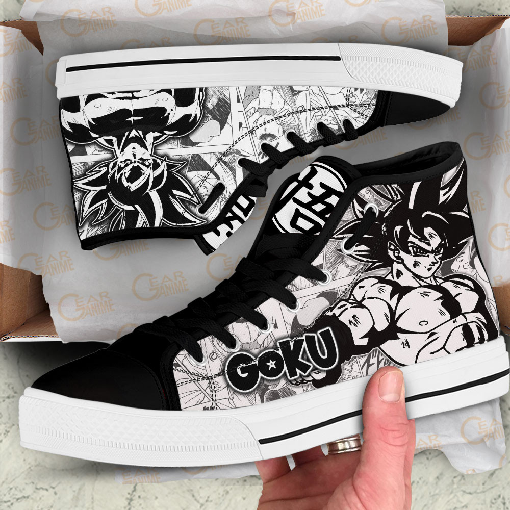 Goku Ultra Instinct High Top Shoes Dragon Ball Custom Manga Sneakers