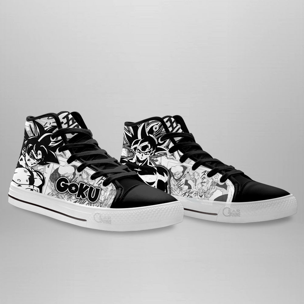 Goku Ultra Instinct High Top Shoes Dragon Ball Custom Manga Sneakers