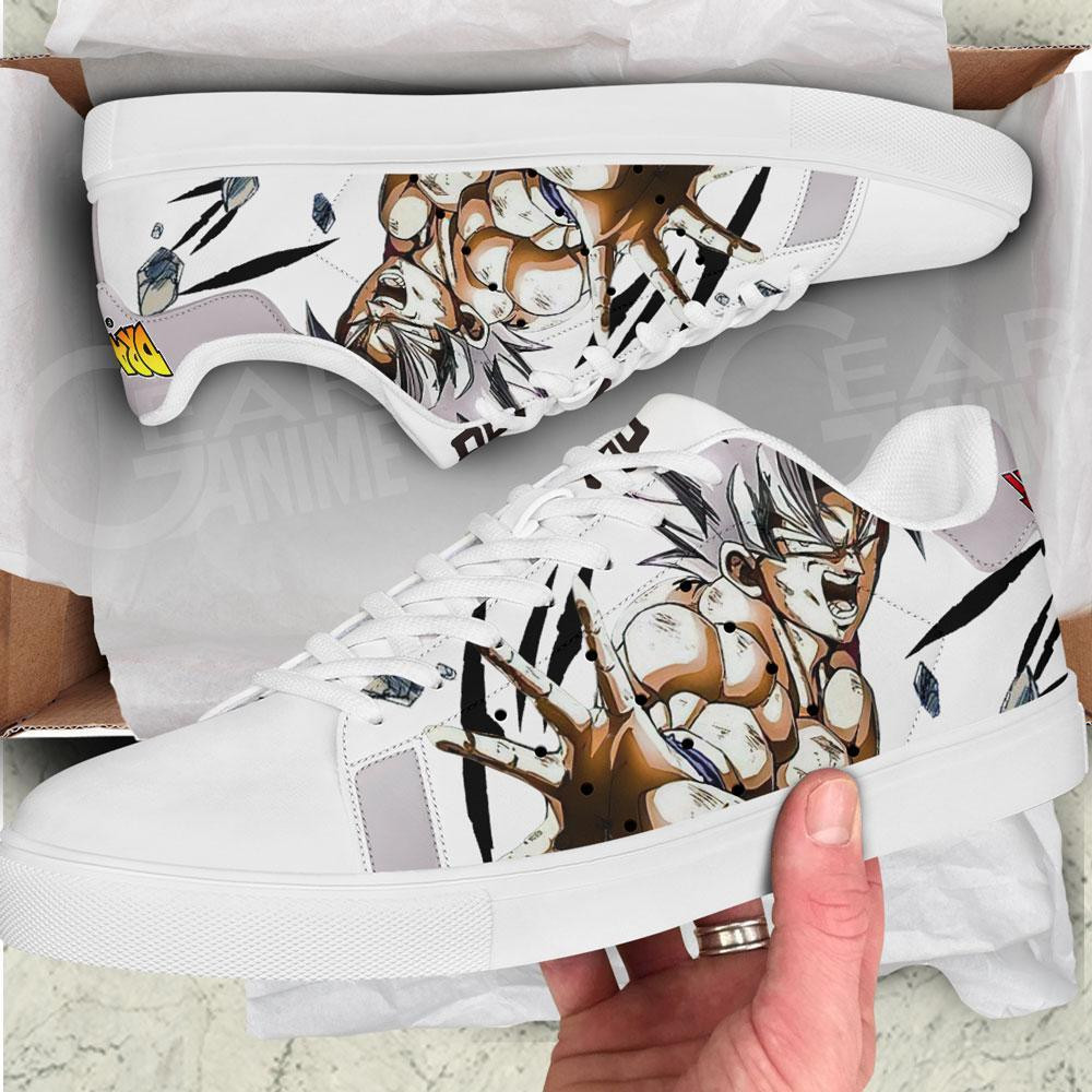 Goku Ultra Instinct Skate Shoes Custom For DBZ Fans