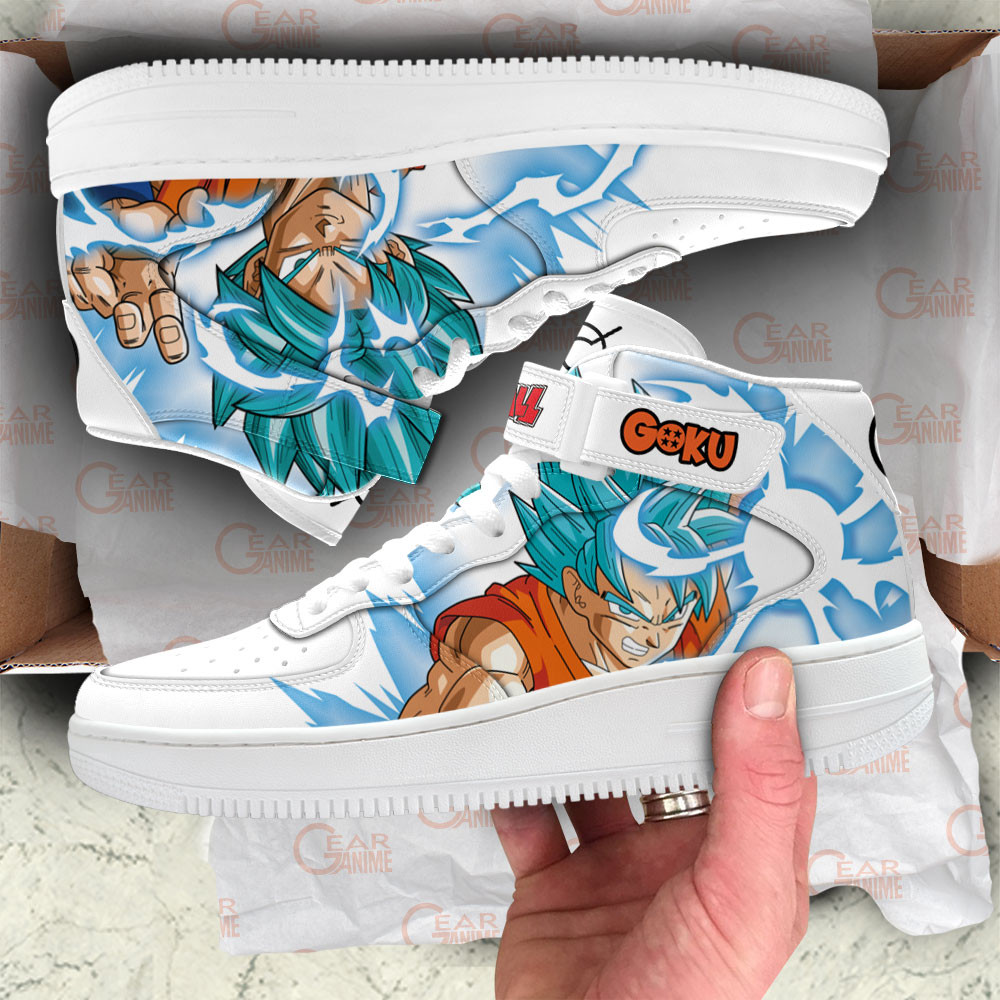 Goku Whis Sneakers Air Mid Custom Dragon Ball Anime Shoes
