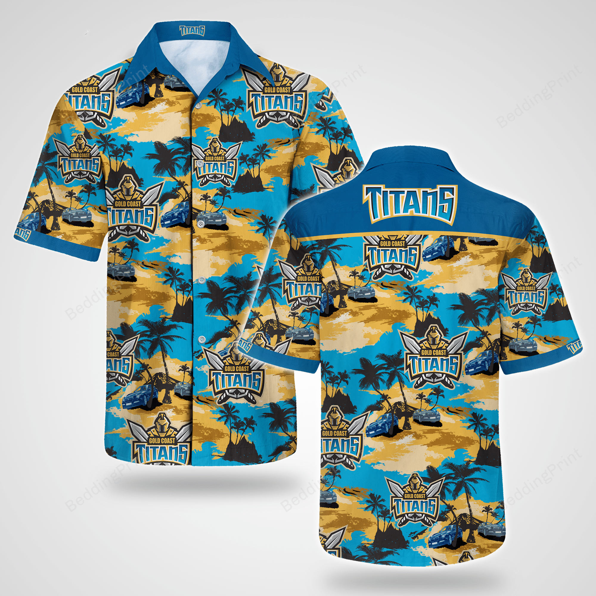 Gold Coast Titans Tommy Bahama Hawaiian Shirt