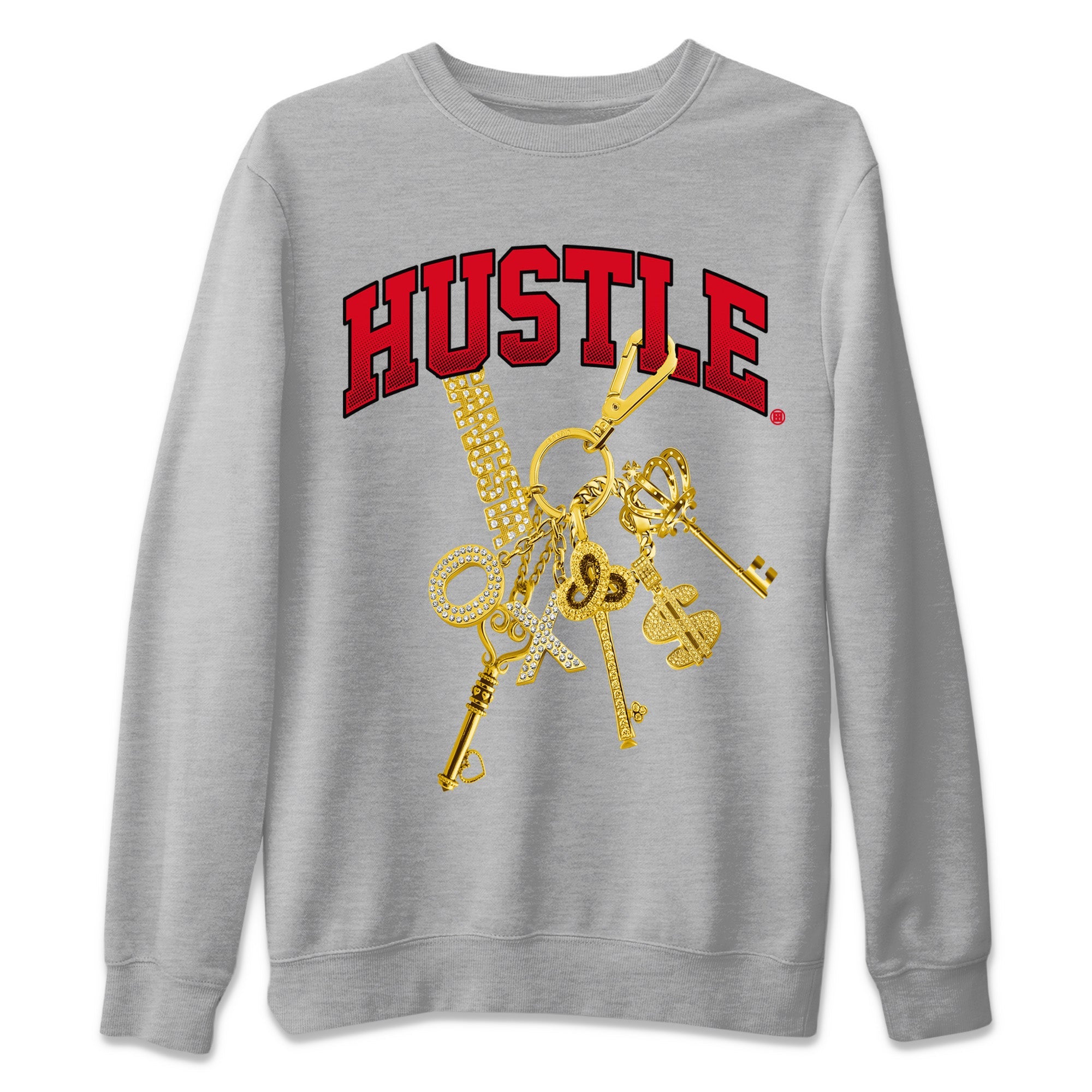 Gold Hustle Unisex Sweater – Air Jordan 6 Toro Bravo, Sneakers Matching Sweater