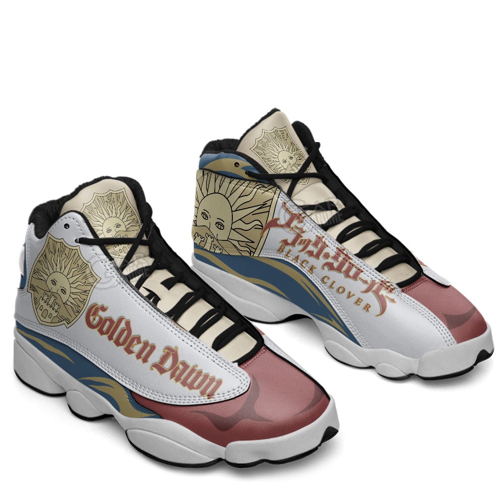 Golden Dawn JD13 Sneakers Black Clover Custom Anime Shoes