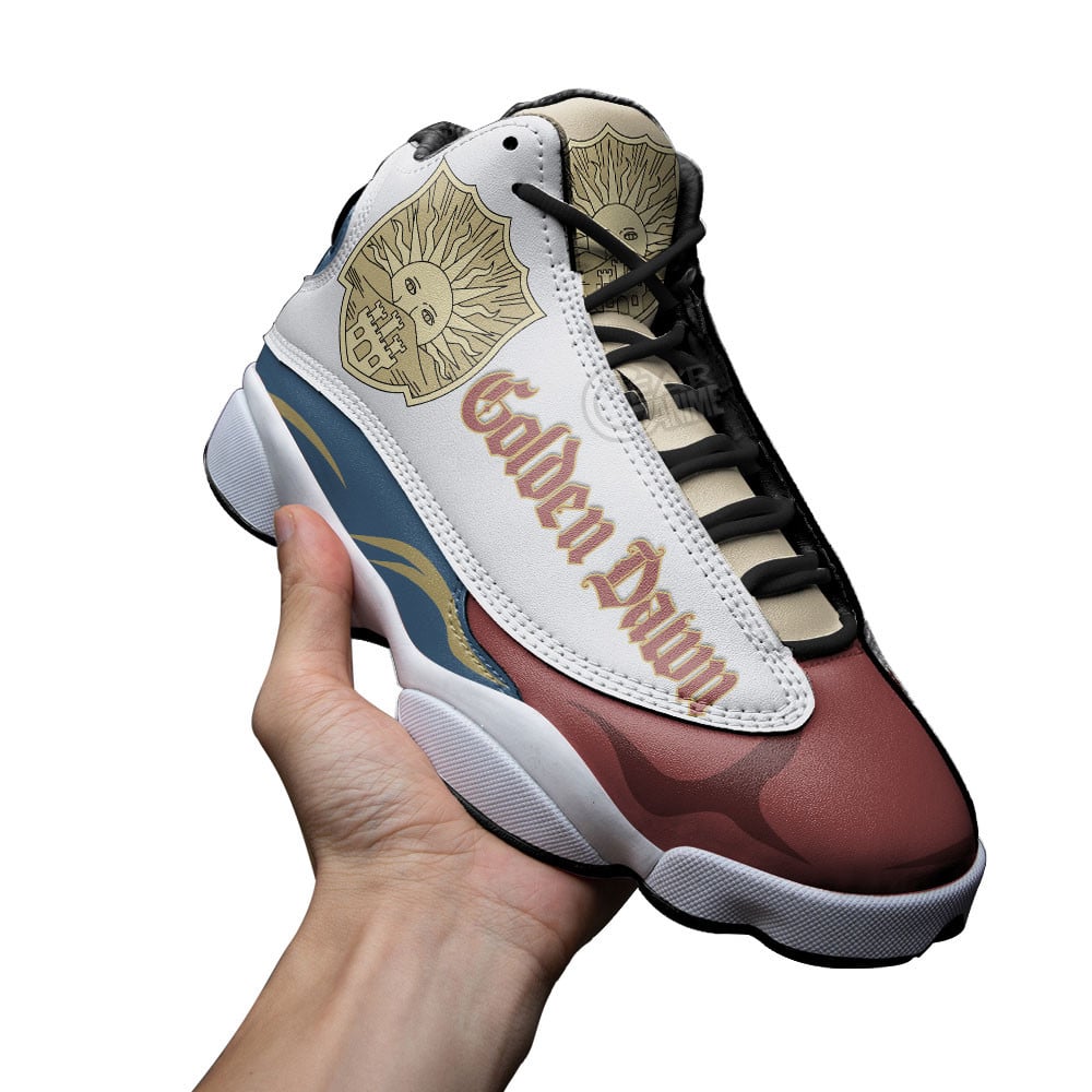Golden Dawn JD13 Sneakers Black Clover Custom Anime Shoes