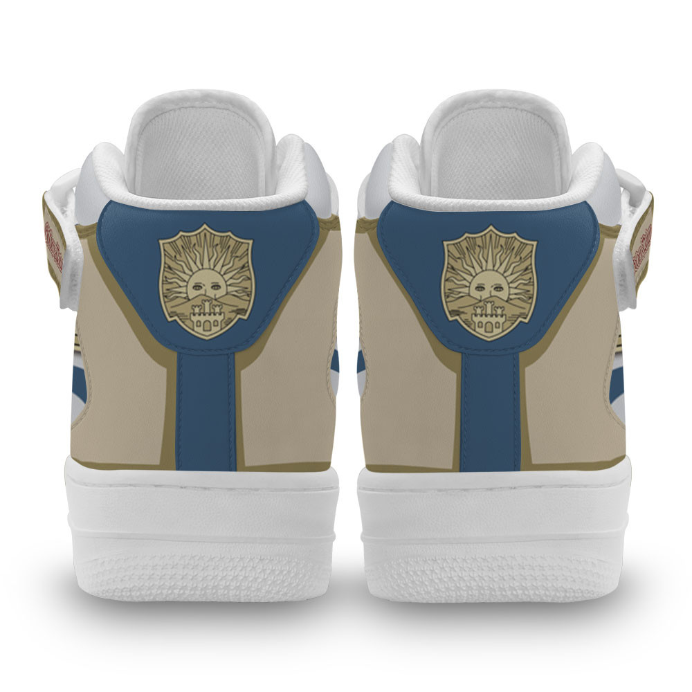 Golden Dawn Sneakers Air Mid Custom Black Clover Anime Shoes