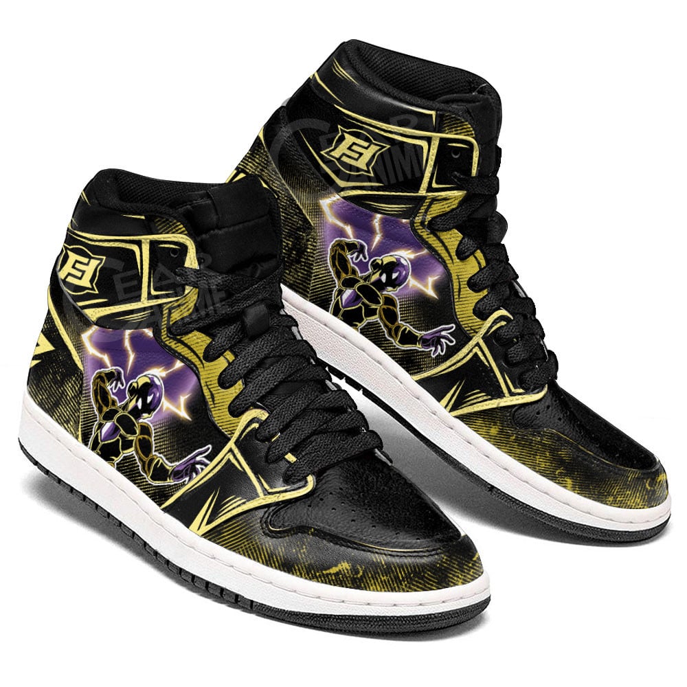 Golden Frieza JD1s Sneakers Dragon Ball Anime Shoes, Air Jordan Hightop