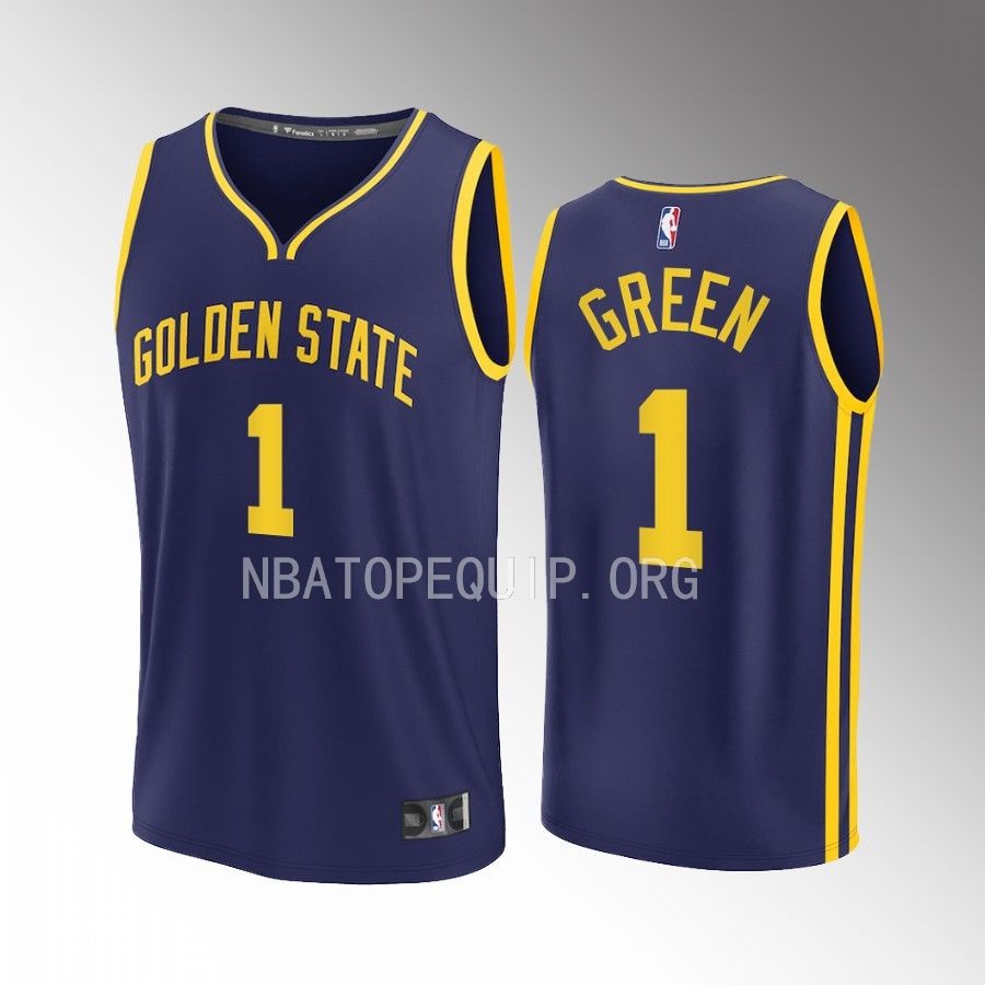 Golden State Warriors #1 JaMychal Green Statement Edition Jersey 2022-23 Fast Break Navy