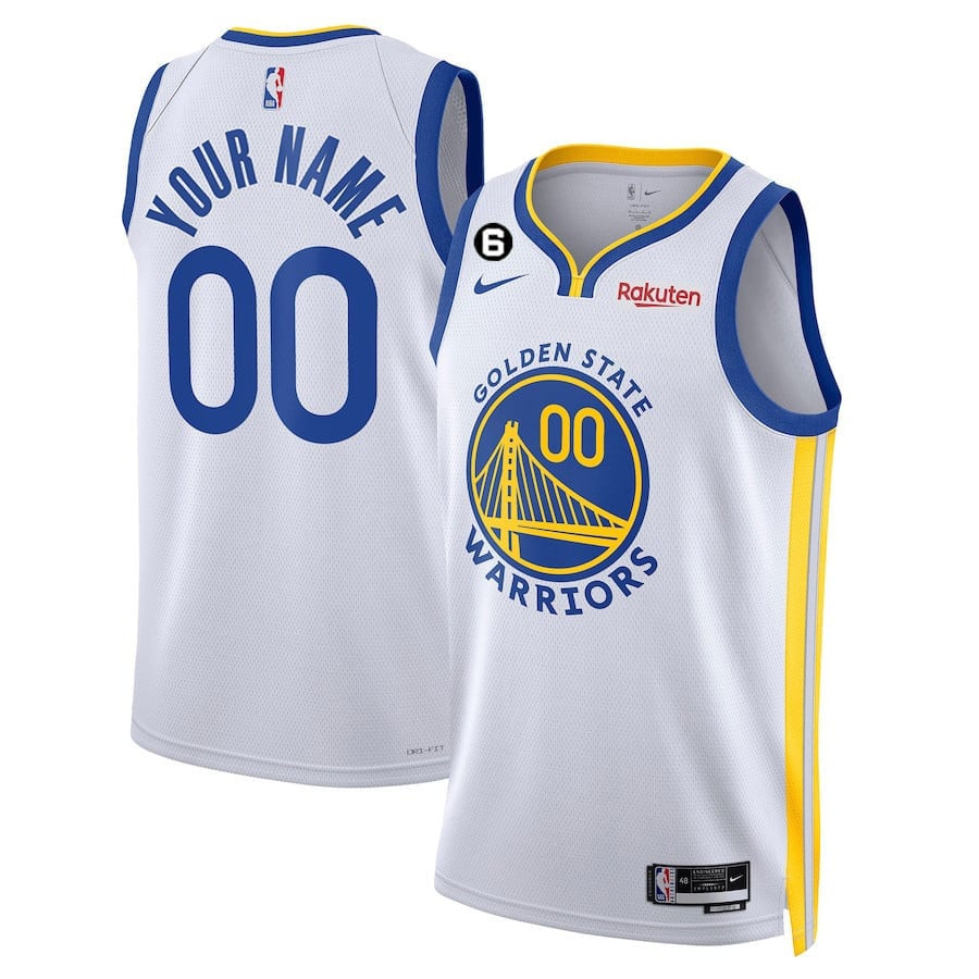 Golden State Warriors 2022/23 Players Custom Association White Jersey - All Stitched