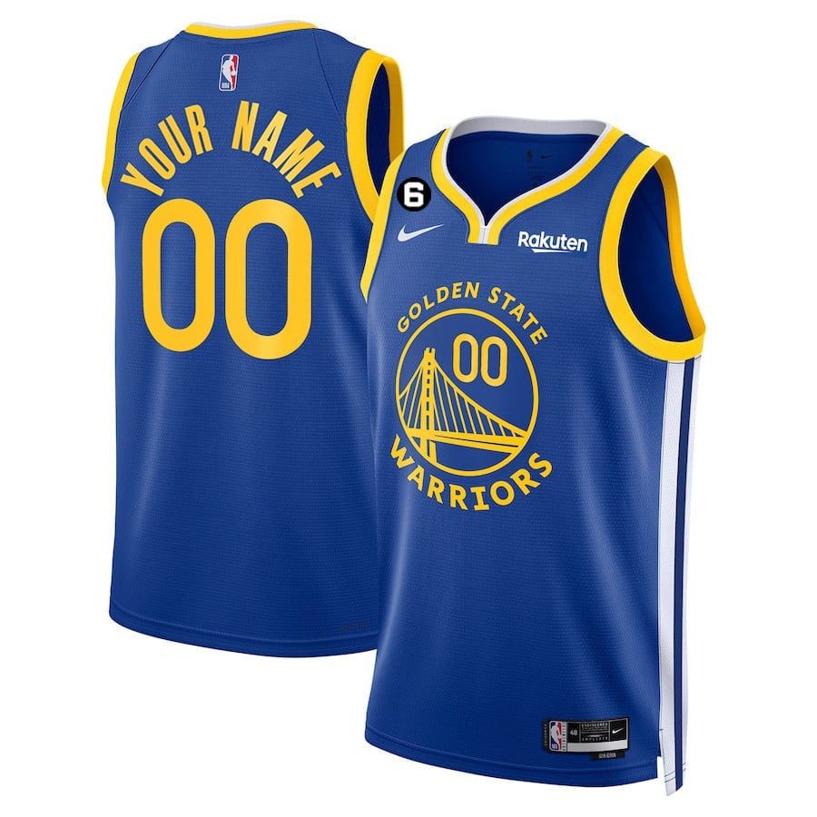 Golden State Warriors 2022/23 Players Custom Icon Royal Jersey - All Stitched