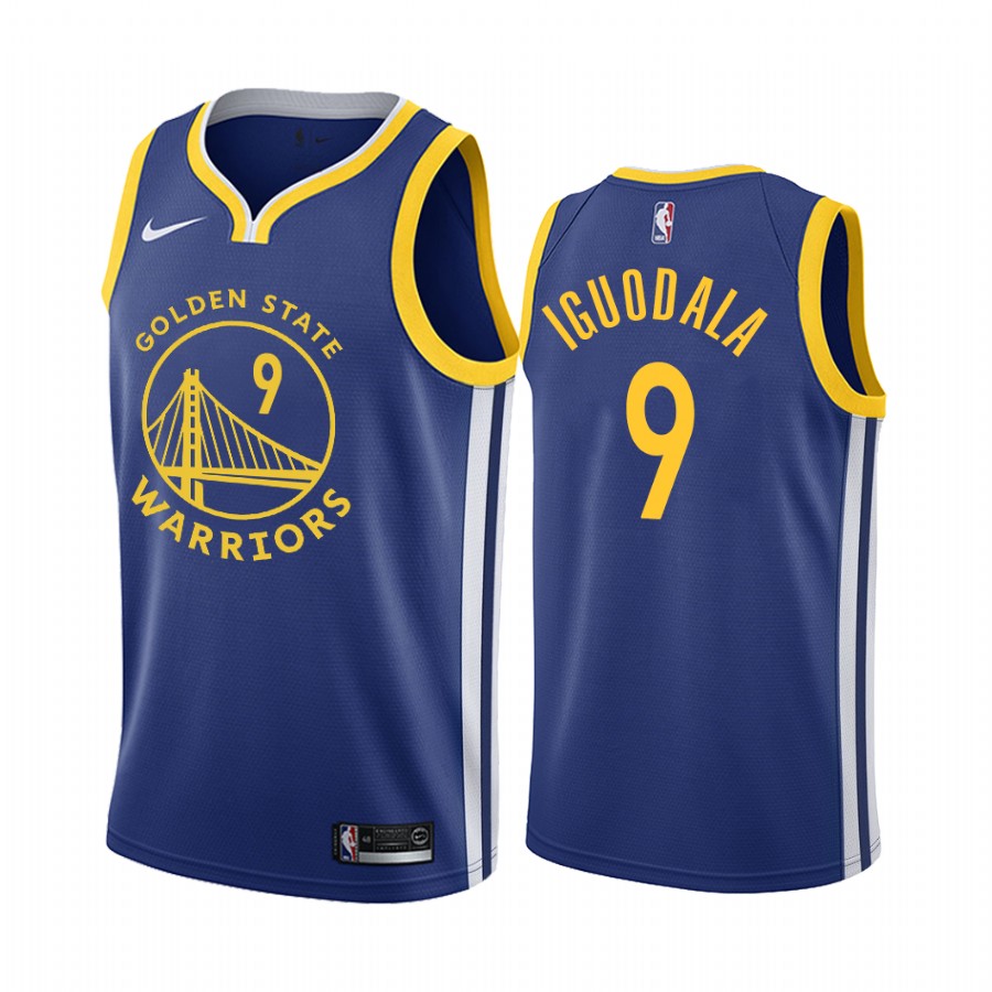 Golden State Warriors Andre Iguodala #9 Royal 2021 Icon Edition Jersey