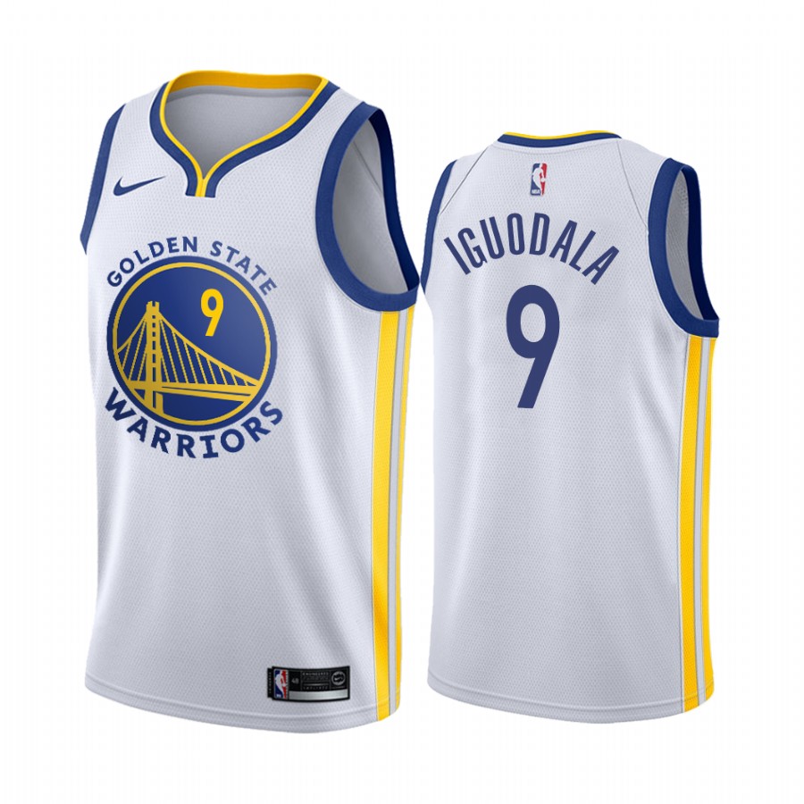 Golden State Warriors Andre Iguodala #9 White 2021 Association Edition Jersey