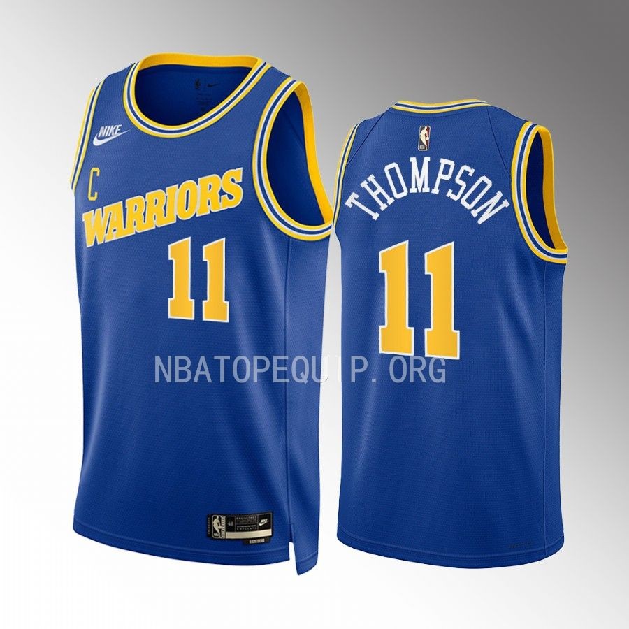 Golden State Warriors Klay Thompson 2022-23 Classic Edition Blue #11 Jersey Swingman