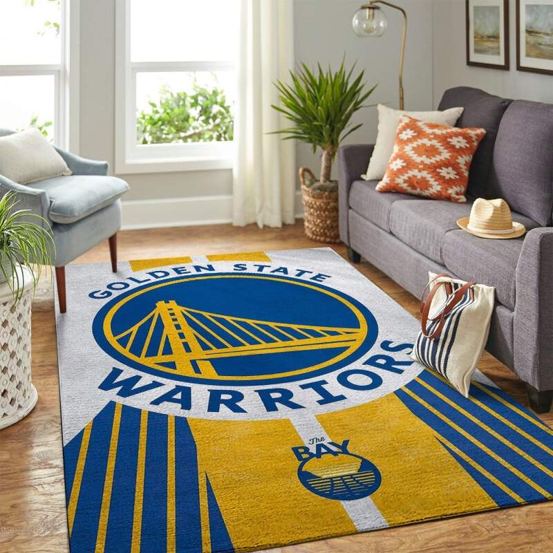 Golden State Warriors Living Room Area Rectangle Rug