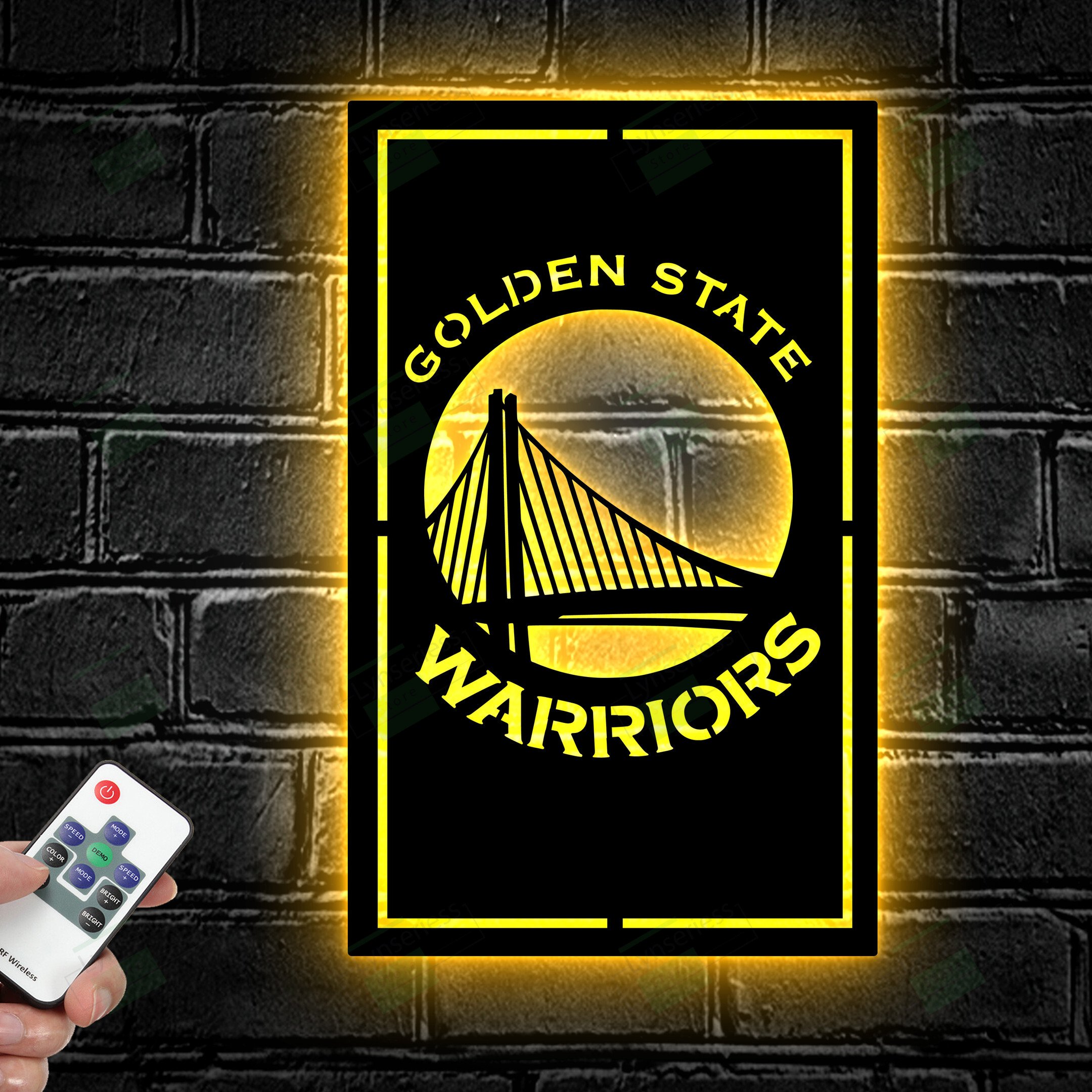 Golden State Warriors Metal Sign – Led light sign