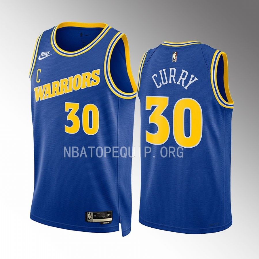 Golden State Warriors Stephen Curry 2022-23 Classic Edition Blue #30 Jersey Swingman