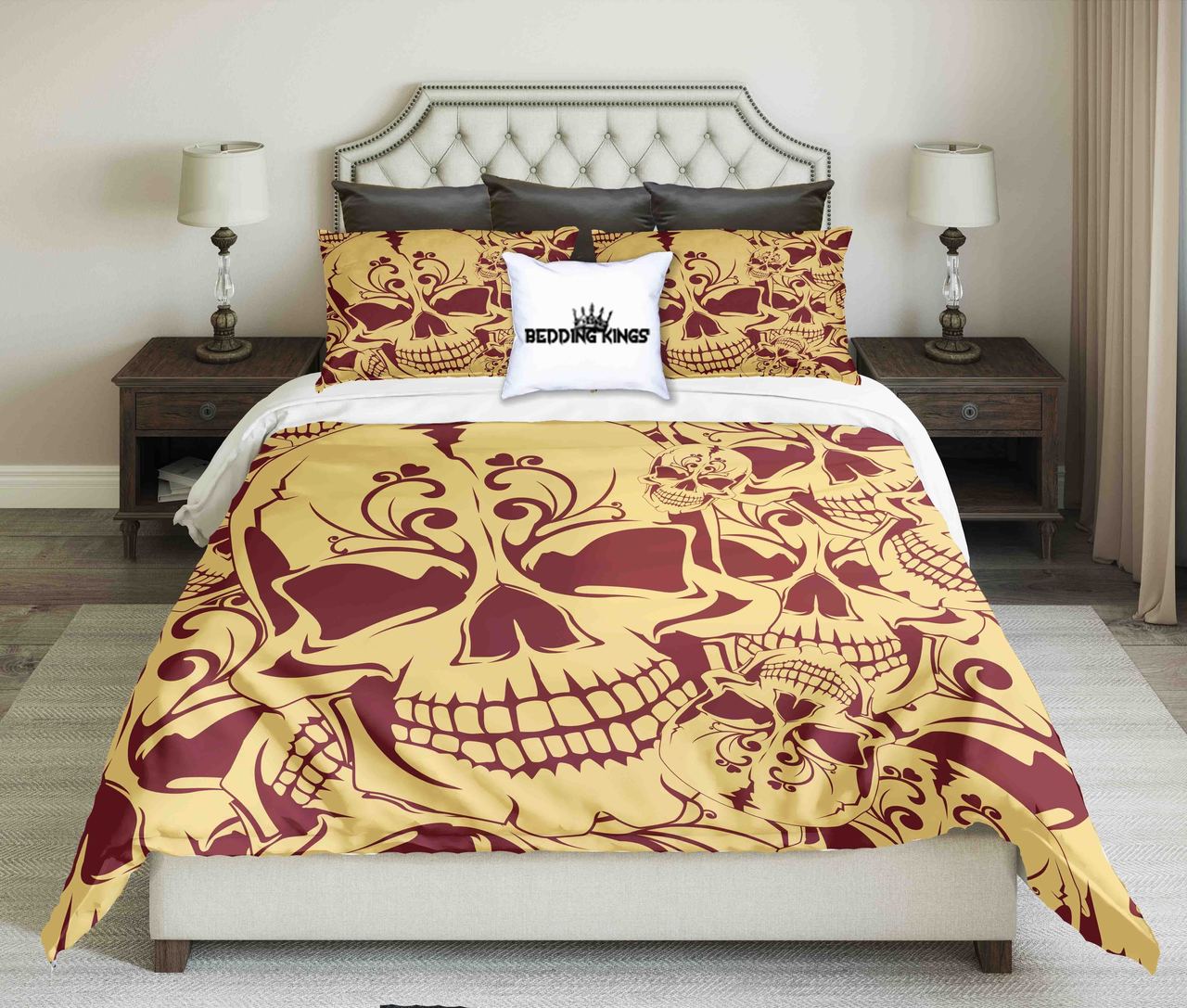 Goldenkull Kings 3D Customized Duvet Cover Bedding Set