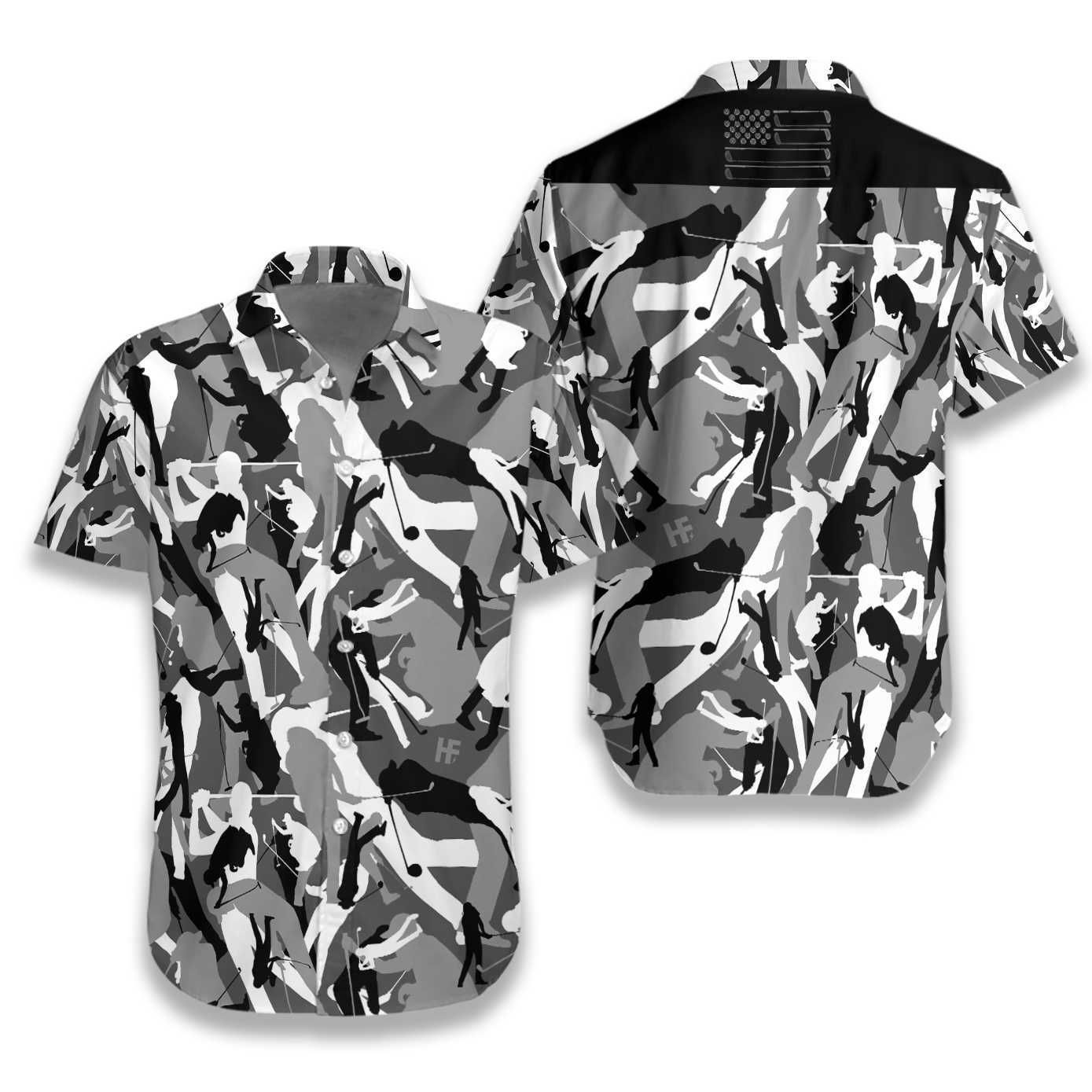 Golf Camouflage Seamless Pattern V2 Ez14 0712 Hawaiian Shirt