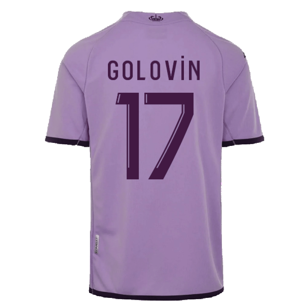Golovin 17 AS Monaco 2022/23 Third Player Soccer Jersey – Purple