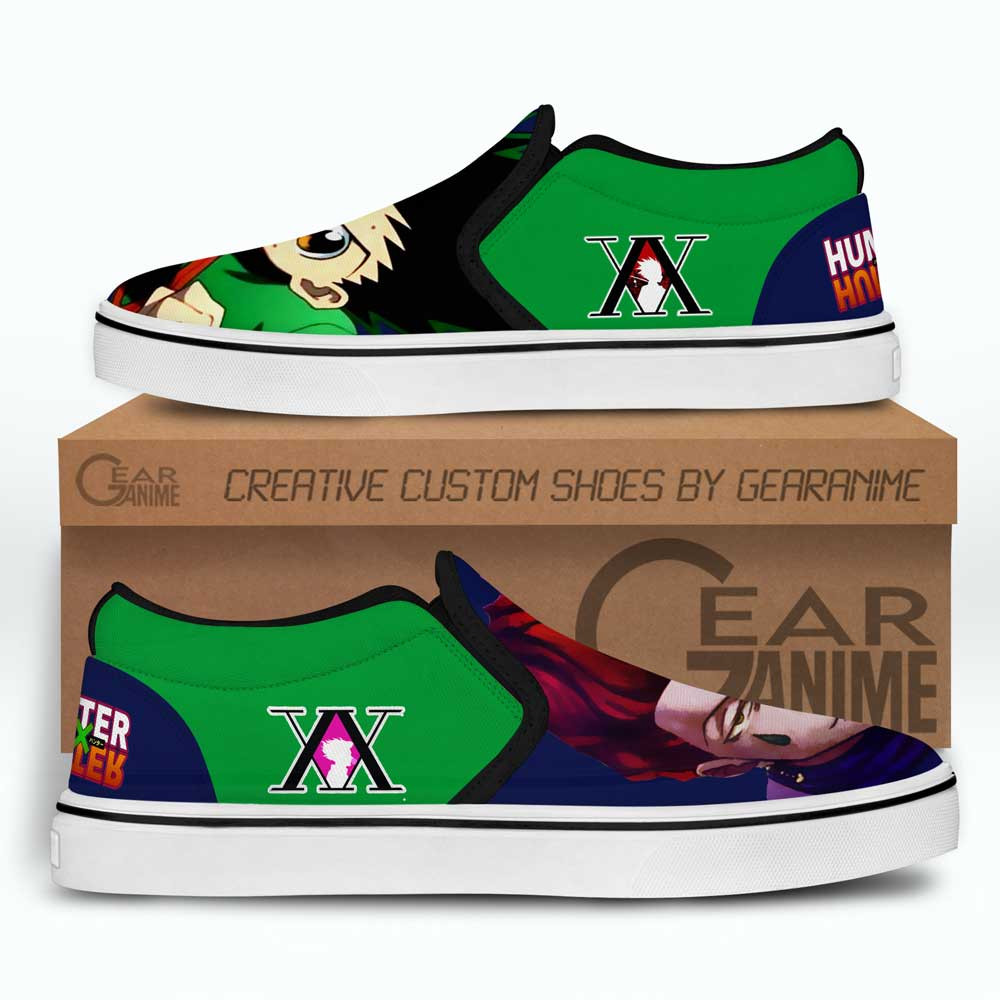 Gon & Hisoka Slip-On Shoes Canvas Custom Anime Hunter x Hunter Shoes