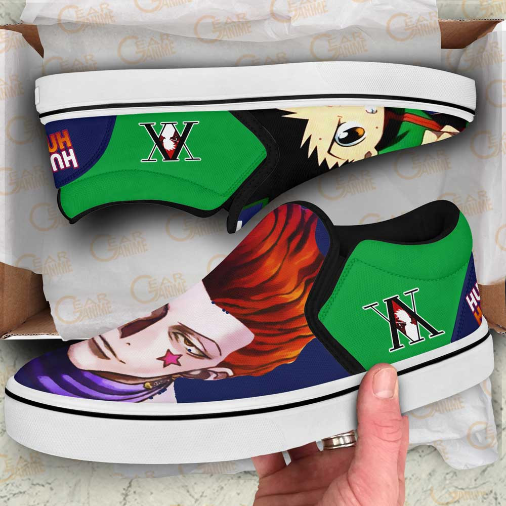 Gon & Hisoka Slip-On Shoes Canvas Custom Anime Hunter x Hunter Shoes