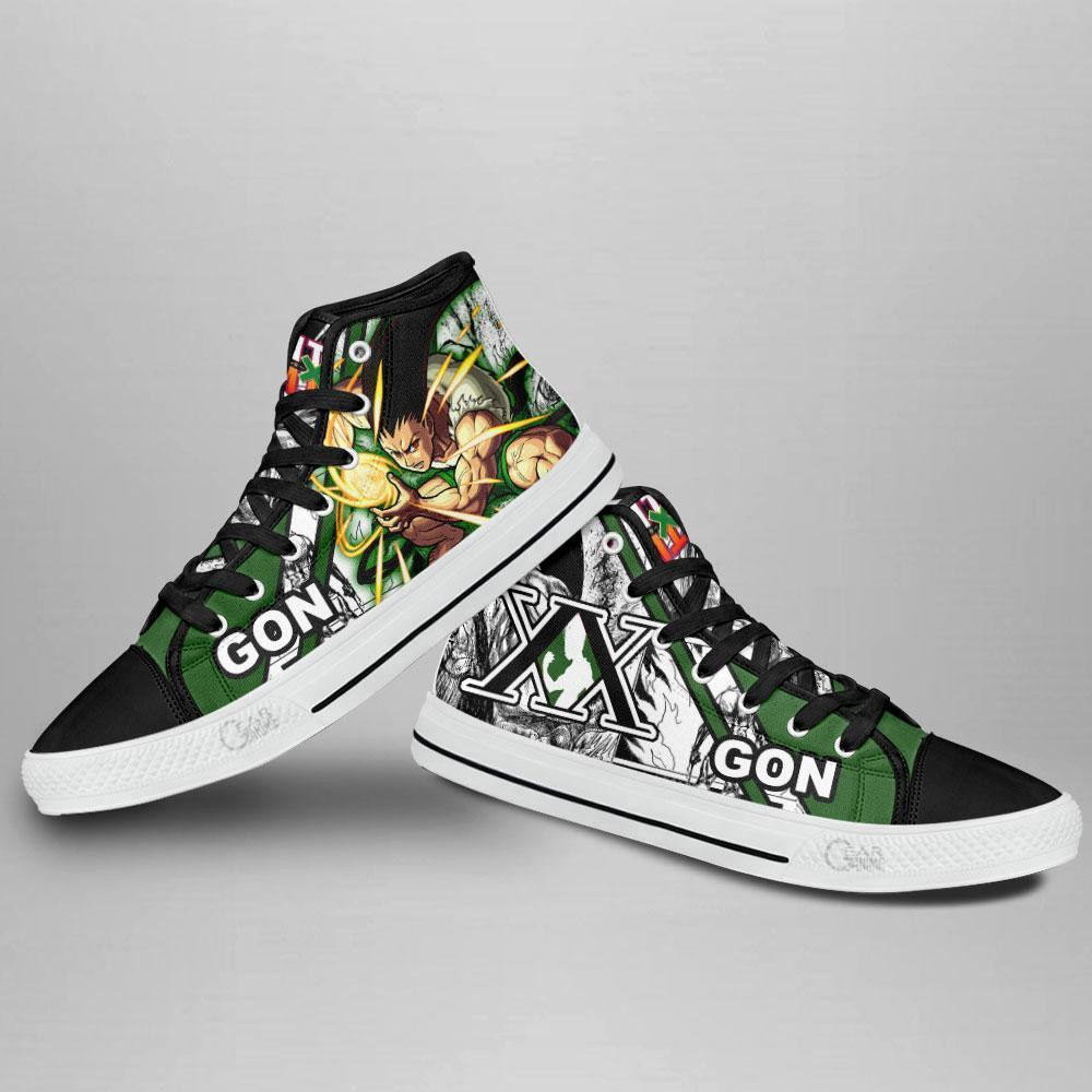 Gon Adult High Top Shoes Custom Manga Anime Hunter X Hunter Sneakers