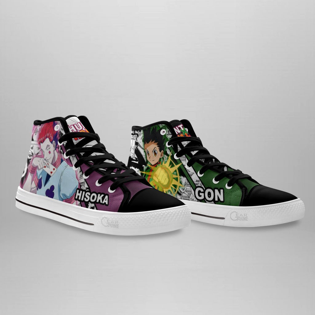 Gon and Hisoka High Top Shoes Custom Skill Anime Hunter X Hunter Sneakers