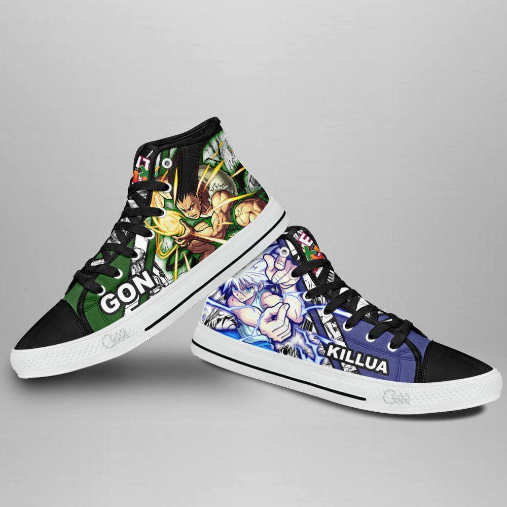 Gon and Killua High Top Shoes Custom Manga Anime Hunter X Hunter Sneakers