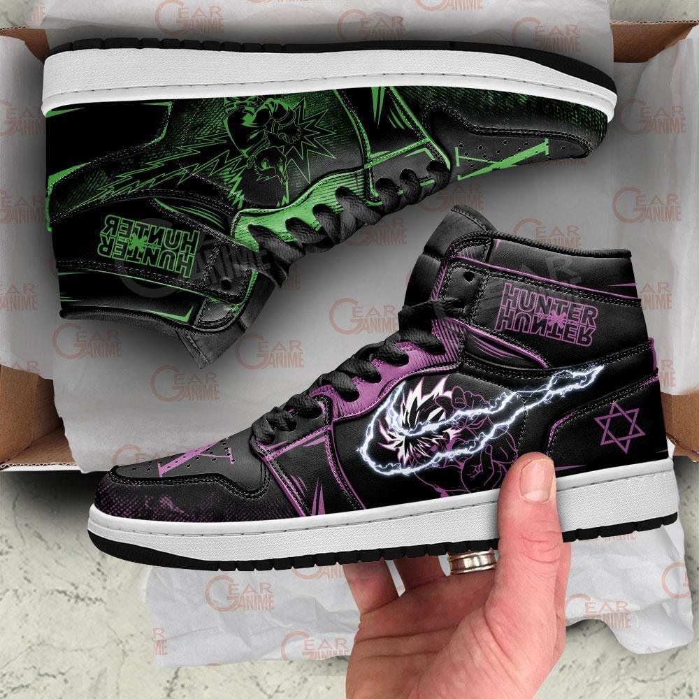 Gon and Killua JD1s Sneakers Skill Anime Hunter x Hunter Shoes, Air Jordan Hightop