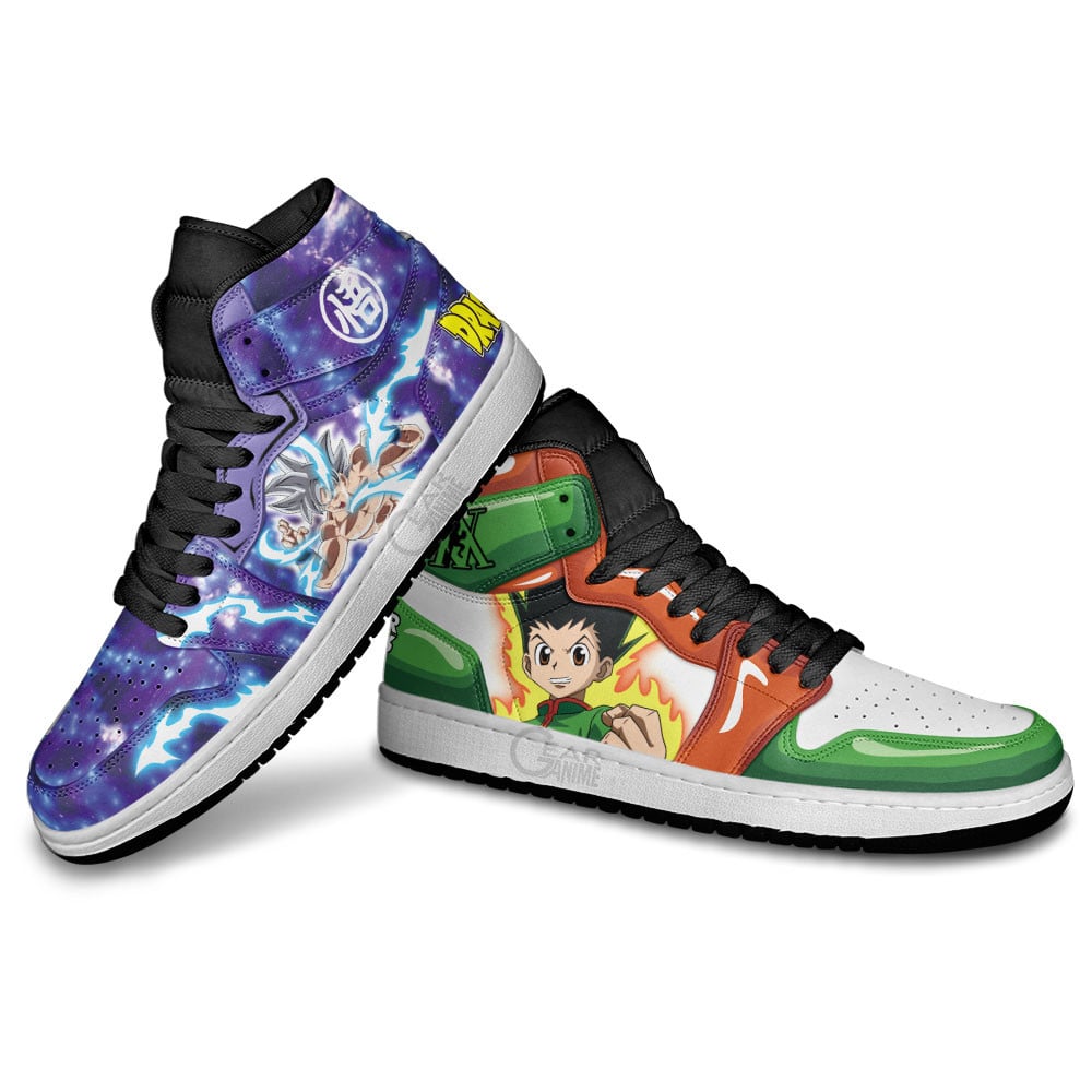Gon Freecss and Goku Ultra Instinct Shoes For Anime Fans, Air Jordan Hightop