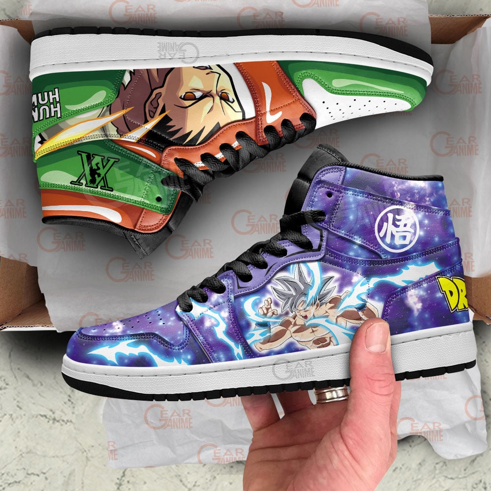 Gon Freecss and Goku Ultra Instinct Shoes For Anime Fans, Air Jordan Hightop