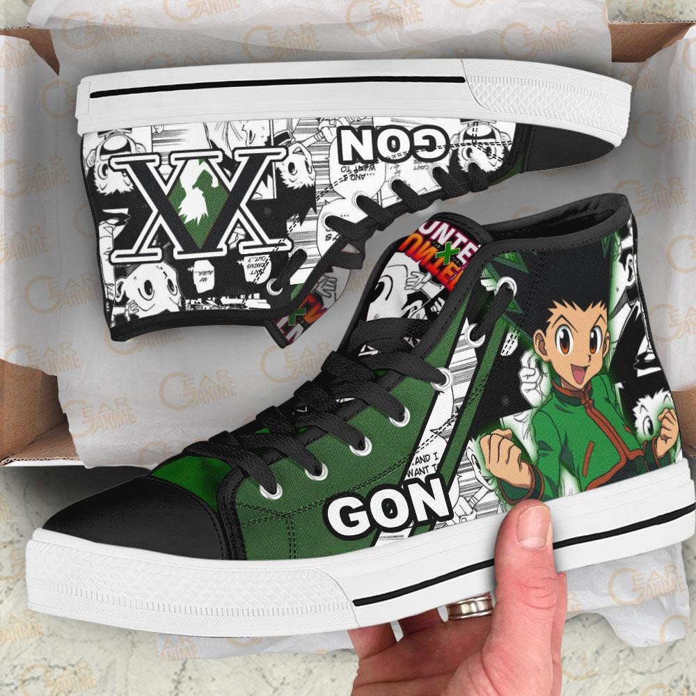 Gon Freecss High Top Shoes Custom Manga Anime Hunter X Hunter Sneakers