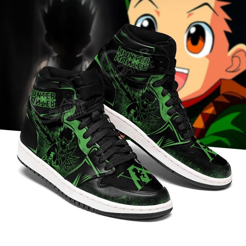 Gon Freecss Hunter X Hunter Anime 1 High Top Air Jordan Sneaker, Air Jordan Hightop