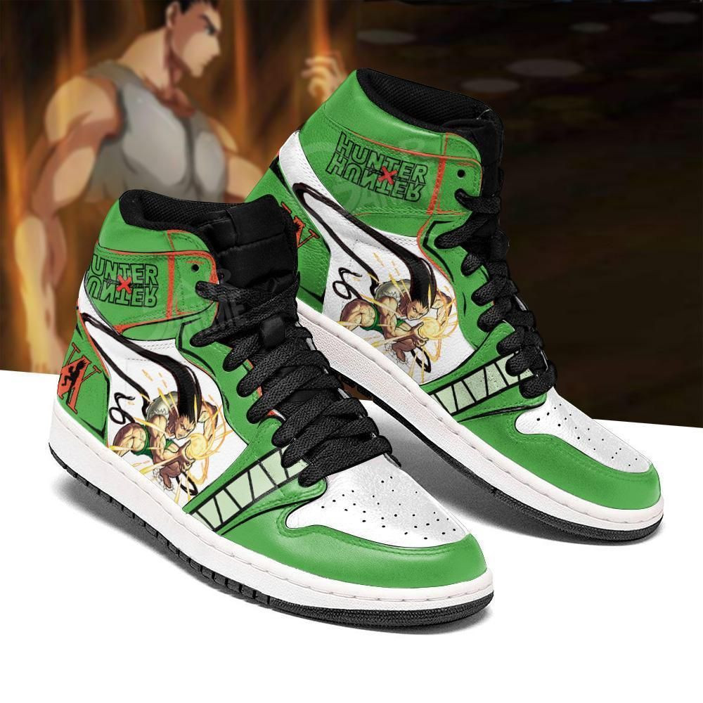 Gon Freecss Hunter X Hunter Anime 2 High Top Air Jordan Sneaker, Air Jordan Hightop