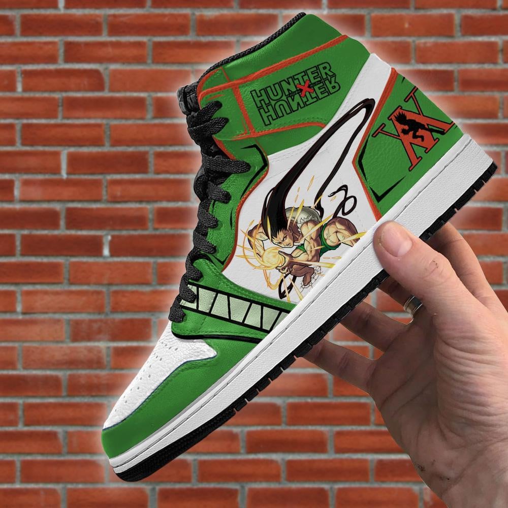 Gon Freecss Hunter X Hunter JD1s Sneakers Adult HxH Anime Shoes, Air Jordan Hightop