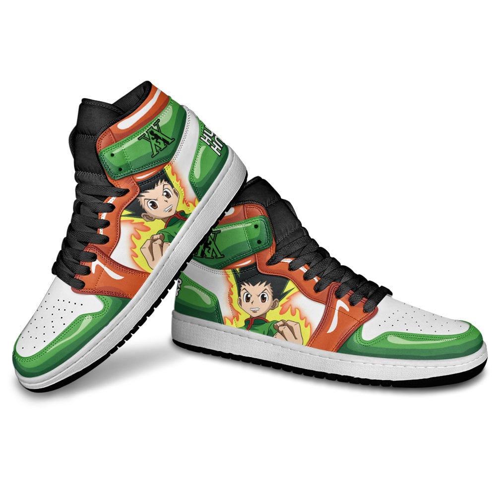Gon Freecss JD1s Sneakers Hunter X Hunter Anime Shoes, Air Jordan Hightop