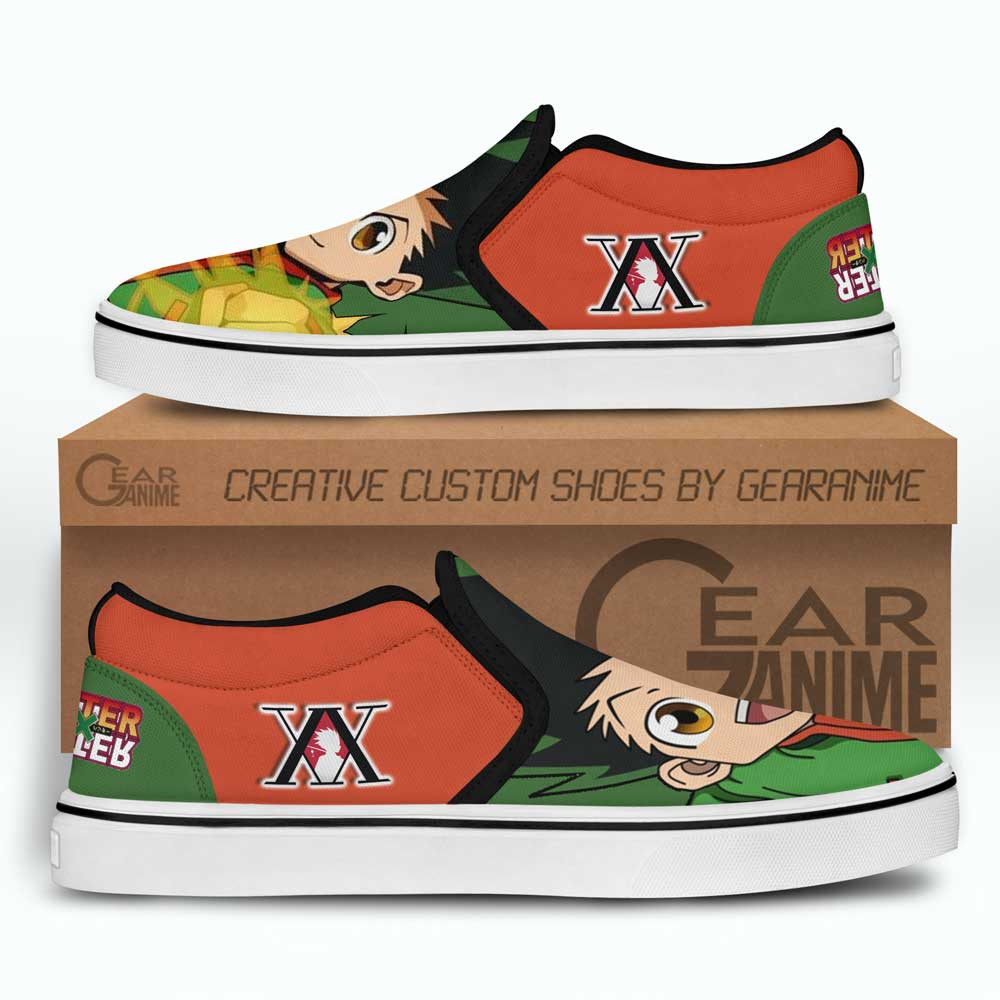 Gon Freecss Slip-On Shoes Canvas Custom Anime Hunter x Hunter Shoes