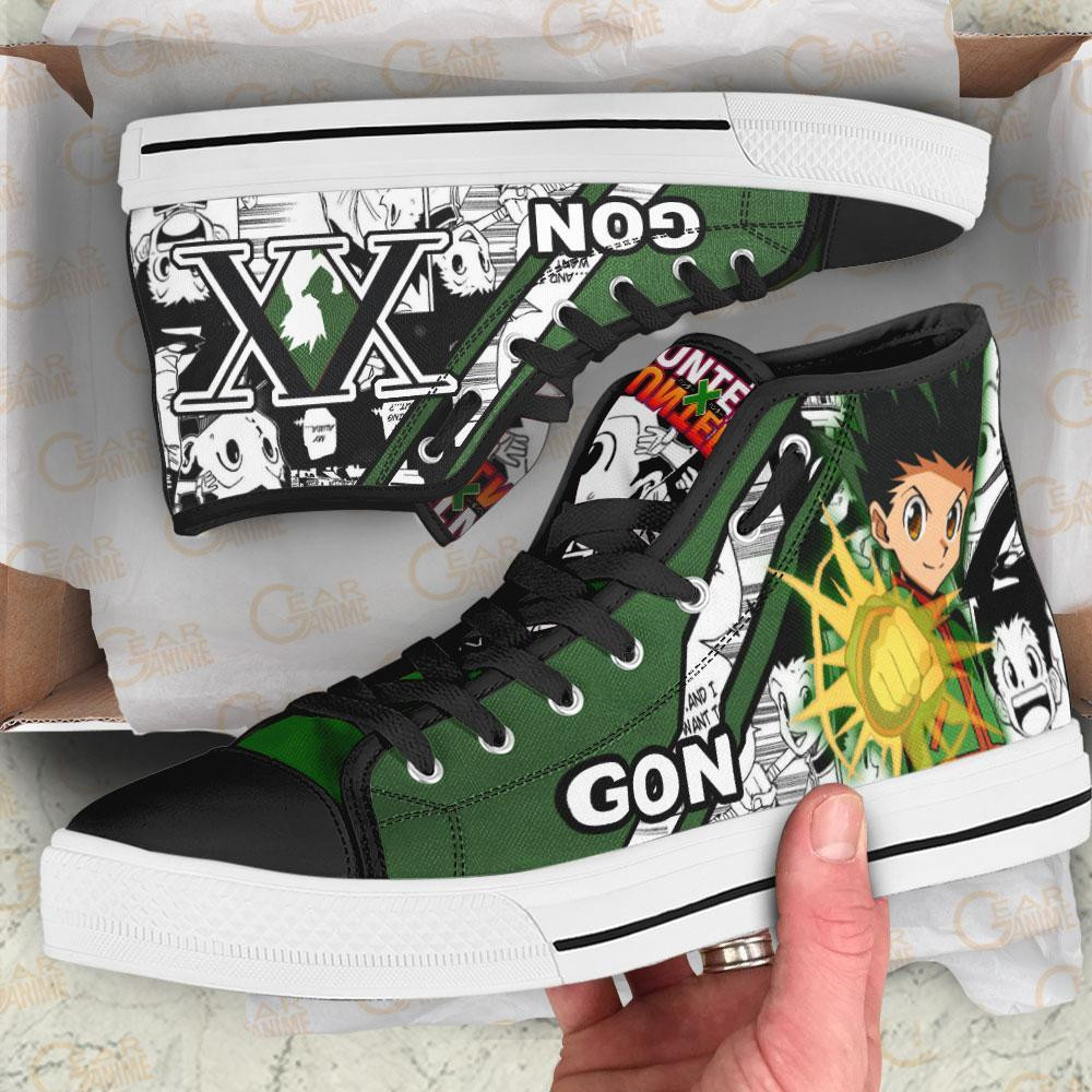 Gon Jajanken High Top Shoes Custom Manga Anime Hunter X Hunter Sneakers