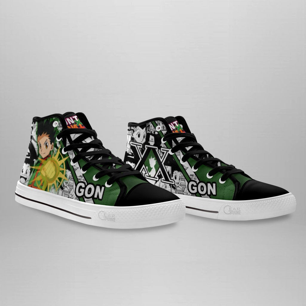 Gon Jajanken High Top Shoes Custom Manga Anime Hunter X Hunter Sneakers