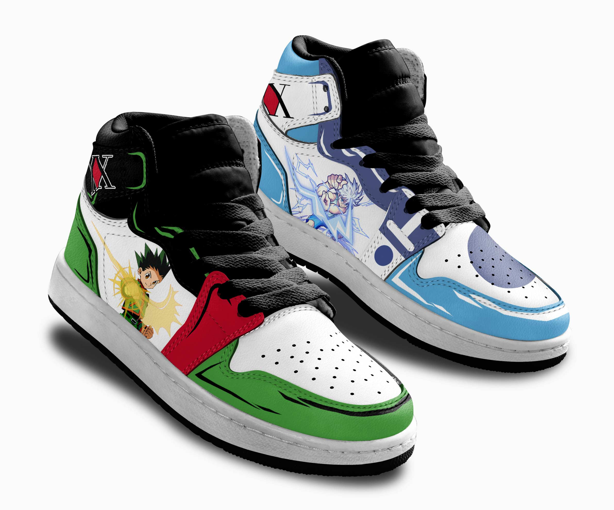 Gon x Killua Kids Sneakers Custom Anime Hunter X Hunter Shoes For Kids