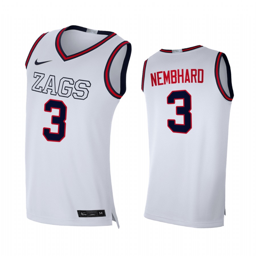 Gonzaga Bulldogs Andrew Nembhard White 2020-21 College Jersey