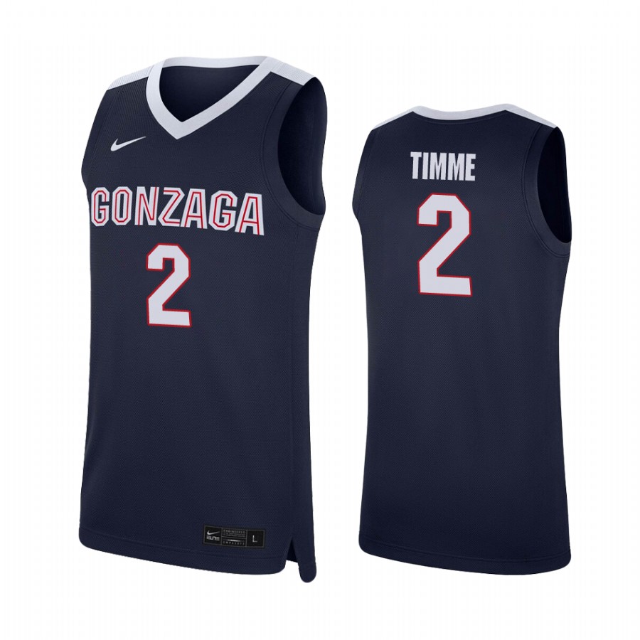 Gonzaga Bulldogs Drew Timme Navy College Jersey