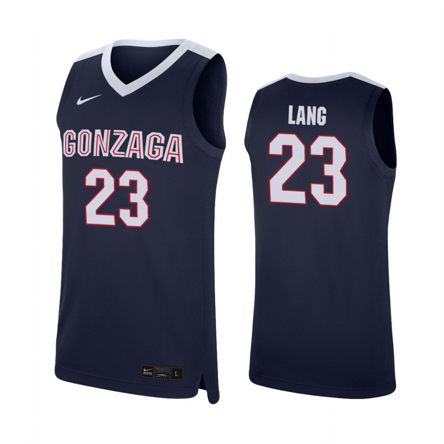Gonzaga Bulldogs Matthew Lang Navy College Jersey