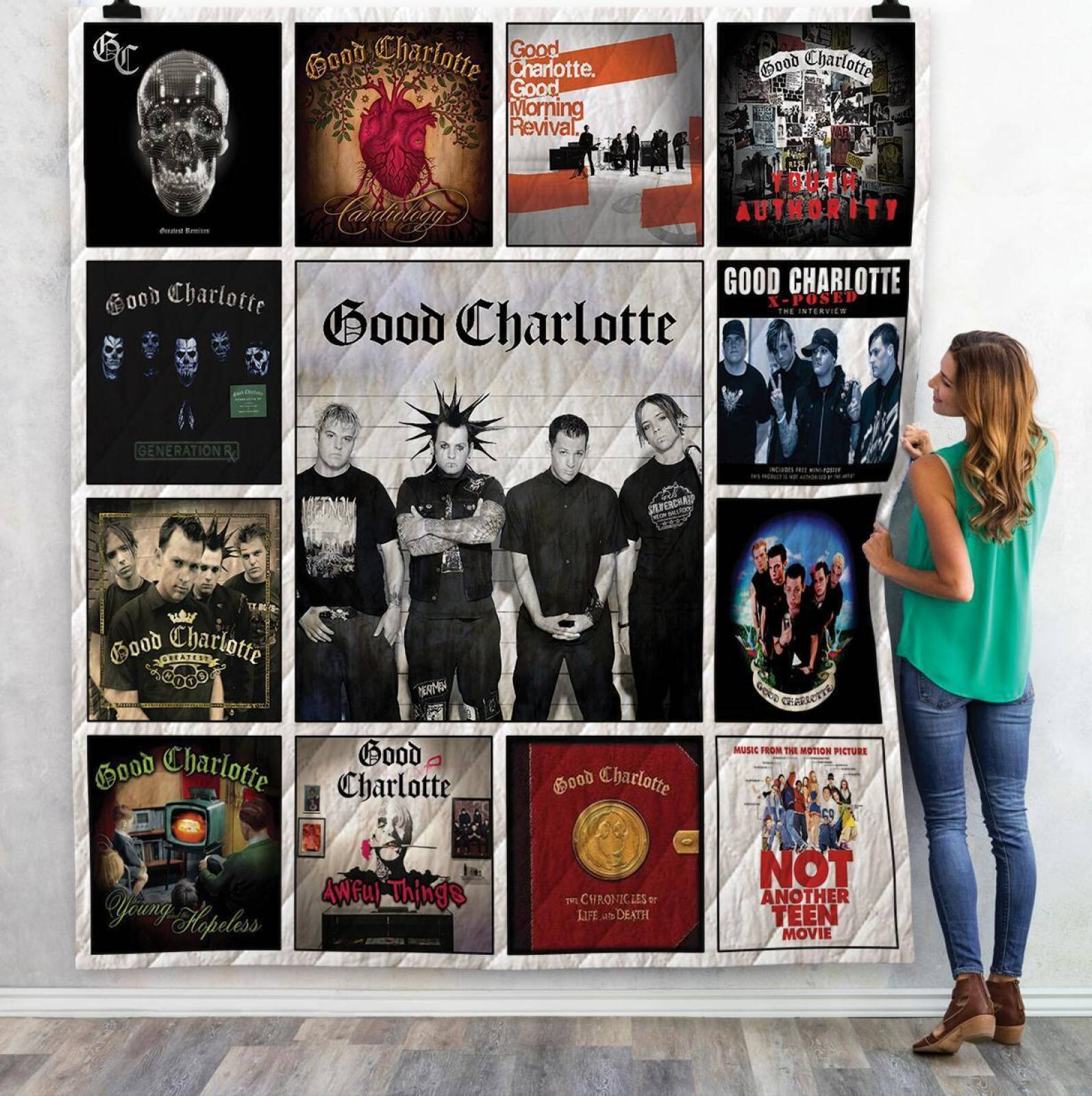Good Charlotte Albums 3D Quilt Blanket