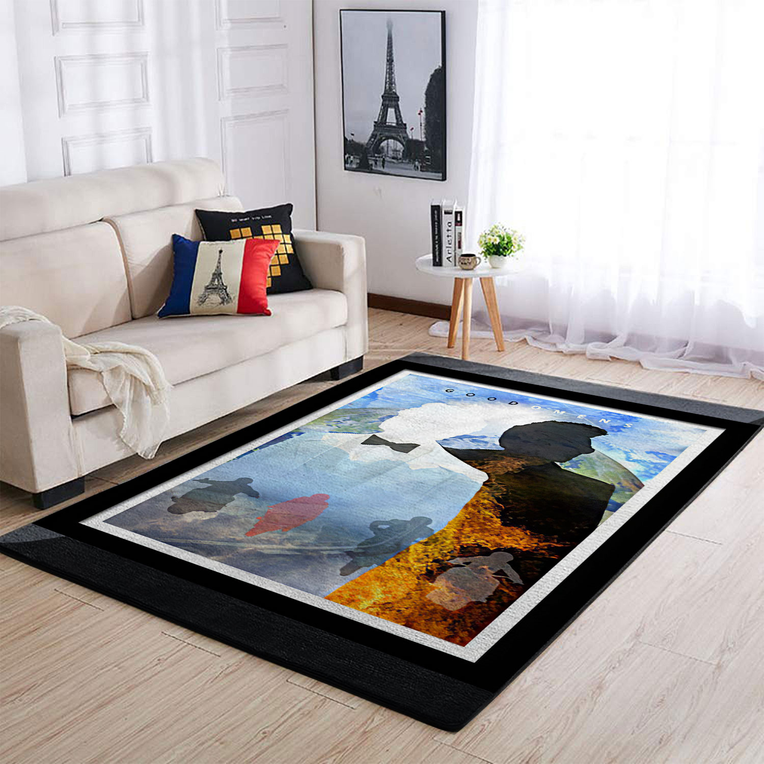 Good Omens David Tennant Michael Sheen Rectangle Rug