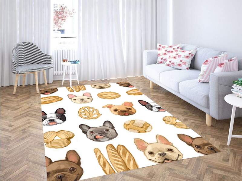 Good Stuff And Dog Carpet Rectangle Rug