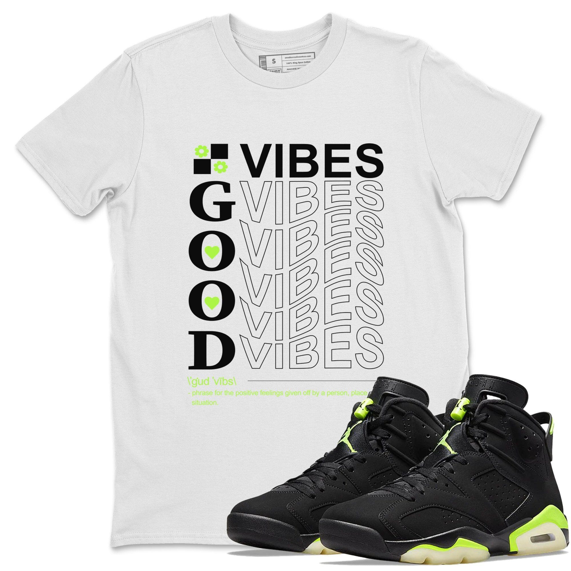 Good Vibes Unisex Sweater – Air Jordan 6 Electric Green, Sneakers Matching Sweater